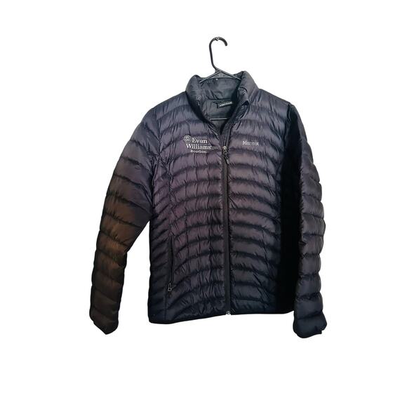 MARMOT Women’s Black 600 Fill Goose Down Zip Up Jacket Coat size Large - Picture 2 of 15